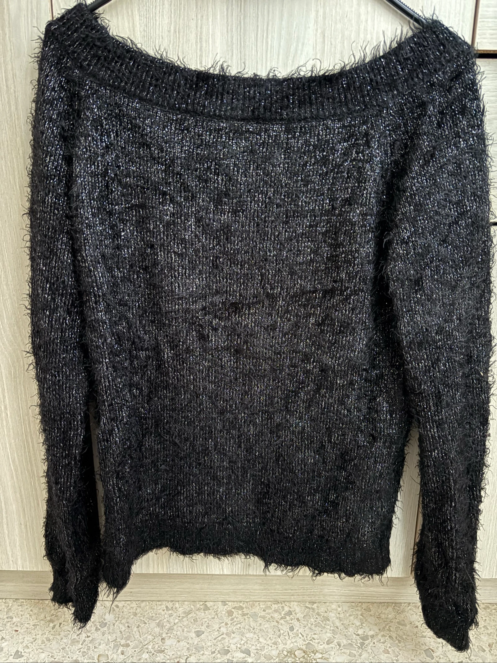 Suéter mujer talla M negro y plateado Etam – photo 4